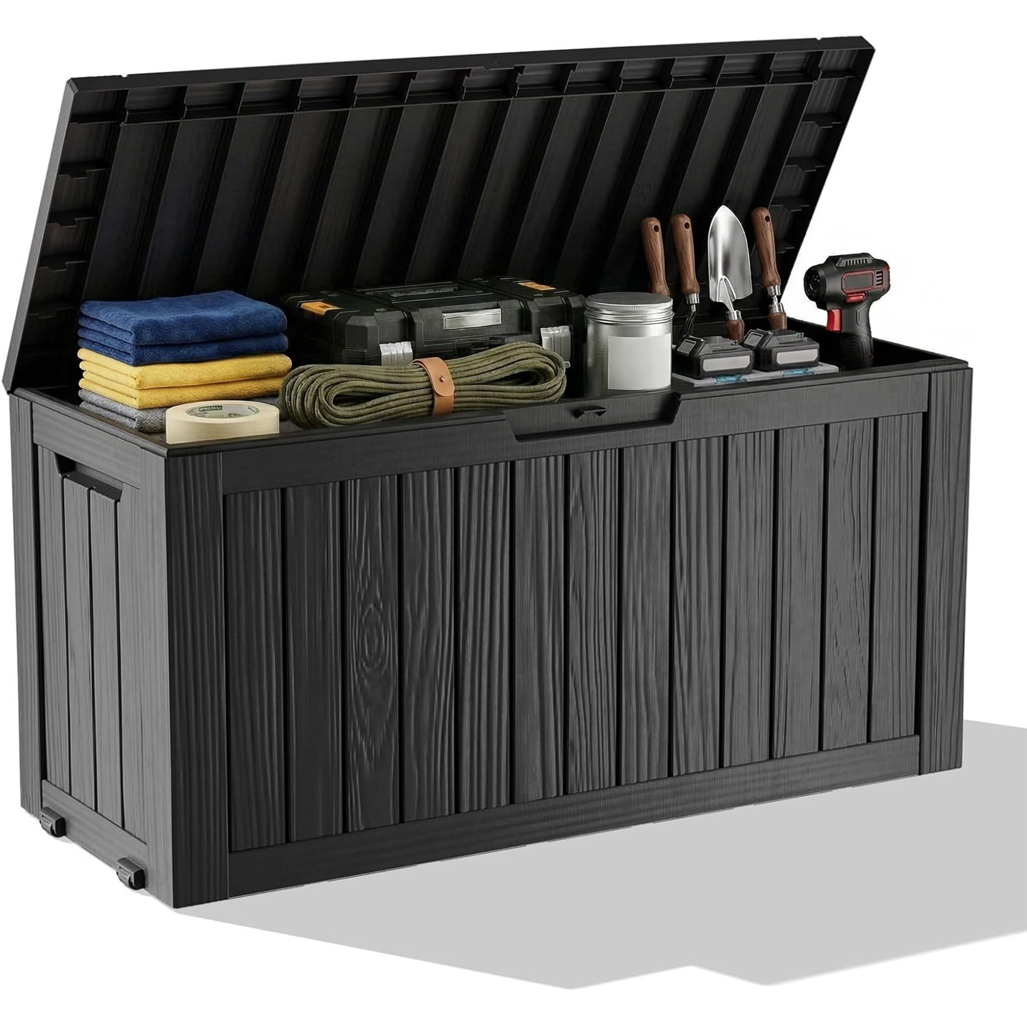 Outdoor Furniture Waterproof - Contenitore da Esterno Impermeabile in Resina,