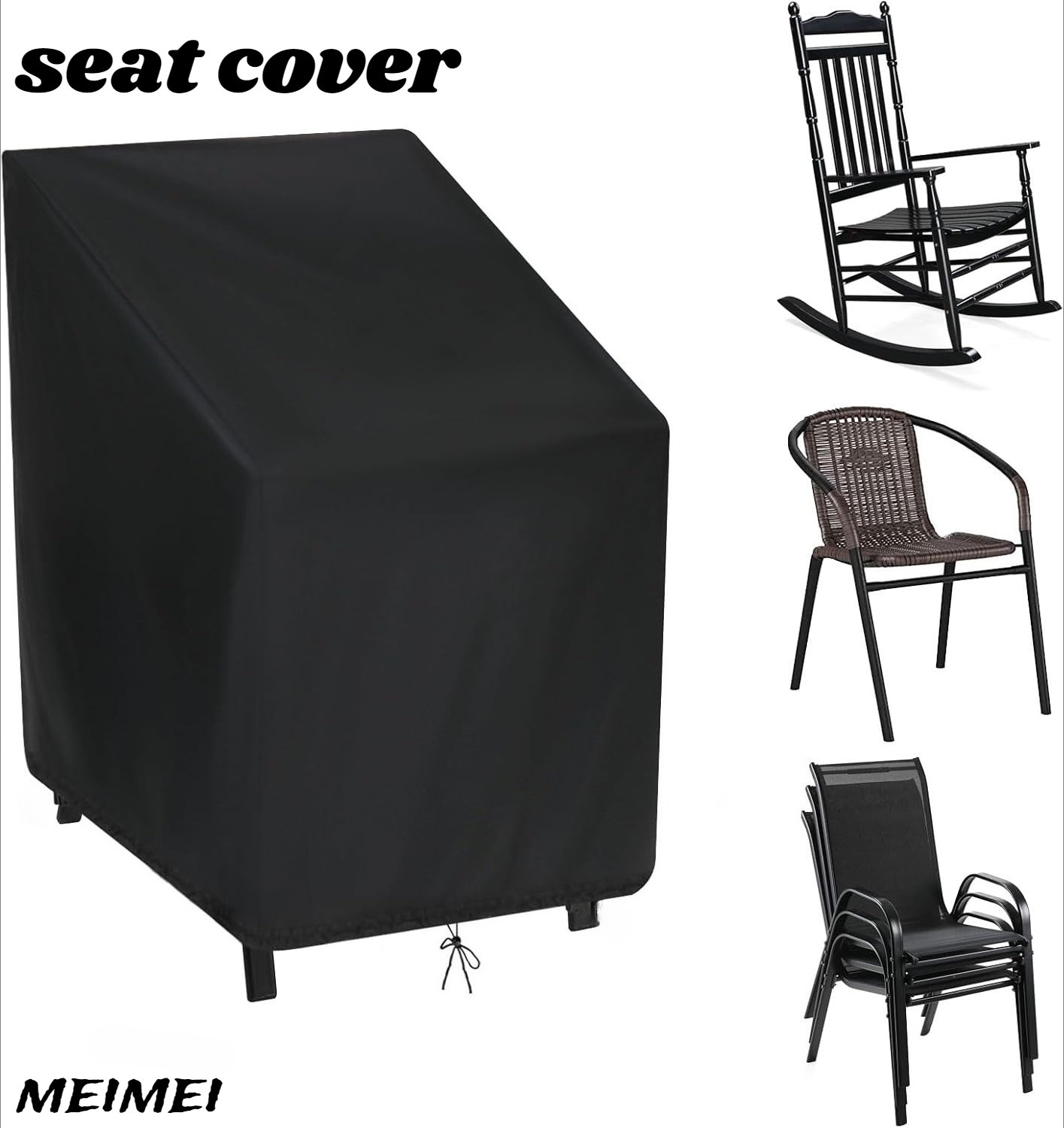 Outdoor Furniture Waterproof - Borsa portaoggetti con copertura antipolvere per