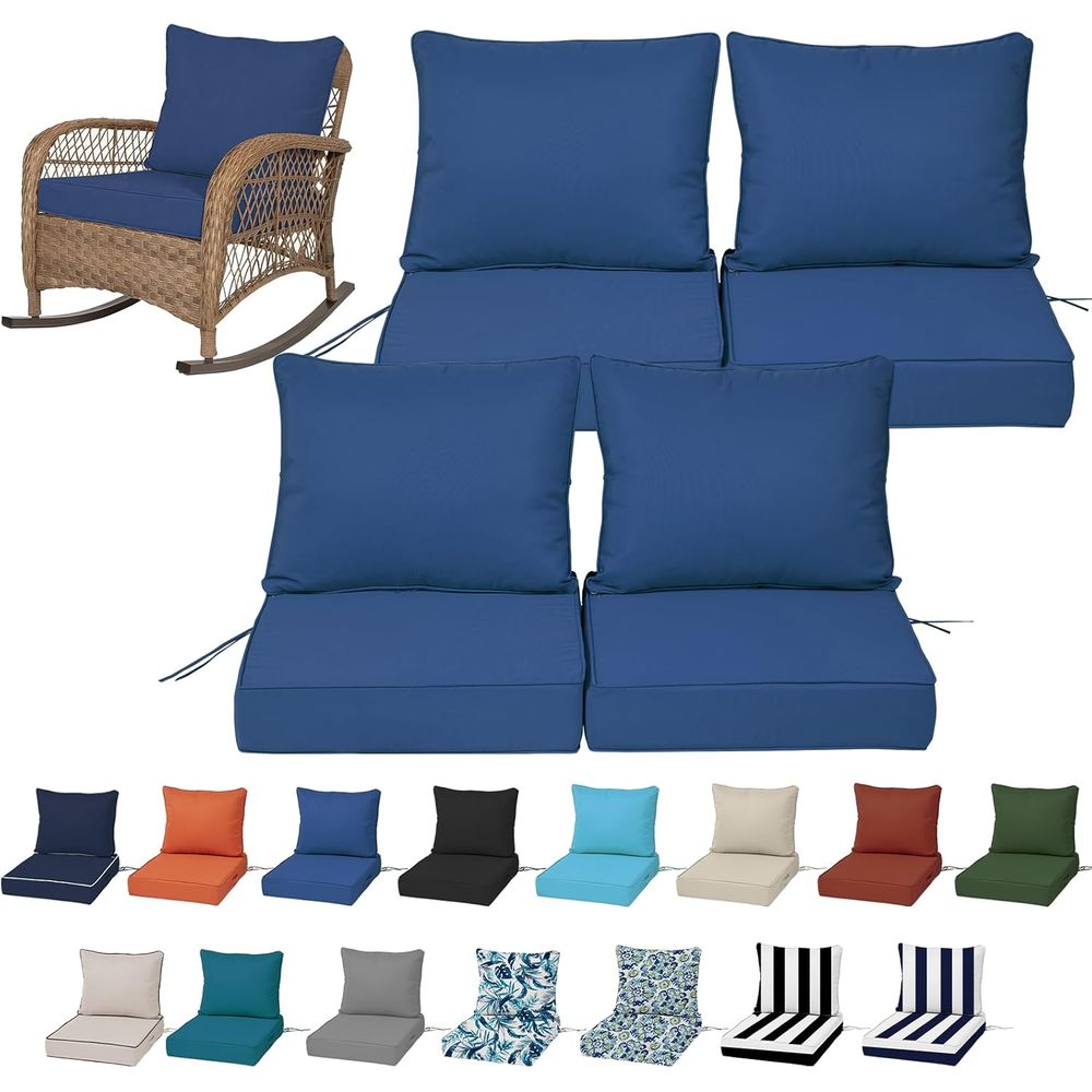 Set di 4 Cuscini Profondi per  - Outdoor Furniture Waterproof recensione e prezzo