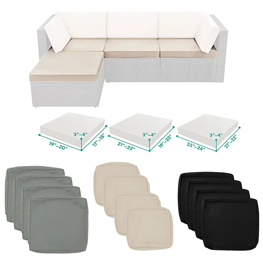 Set di 1-4 Cuscini per Divano, - Outdoor Furniture Upholstery recensione e prezzo