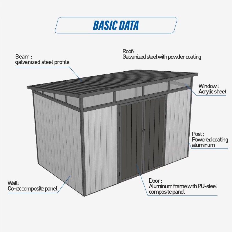 D2833 3M*3M Capanno per Attrez - Outdoor Furniture Metal recensione e prezzo