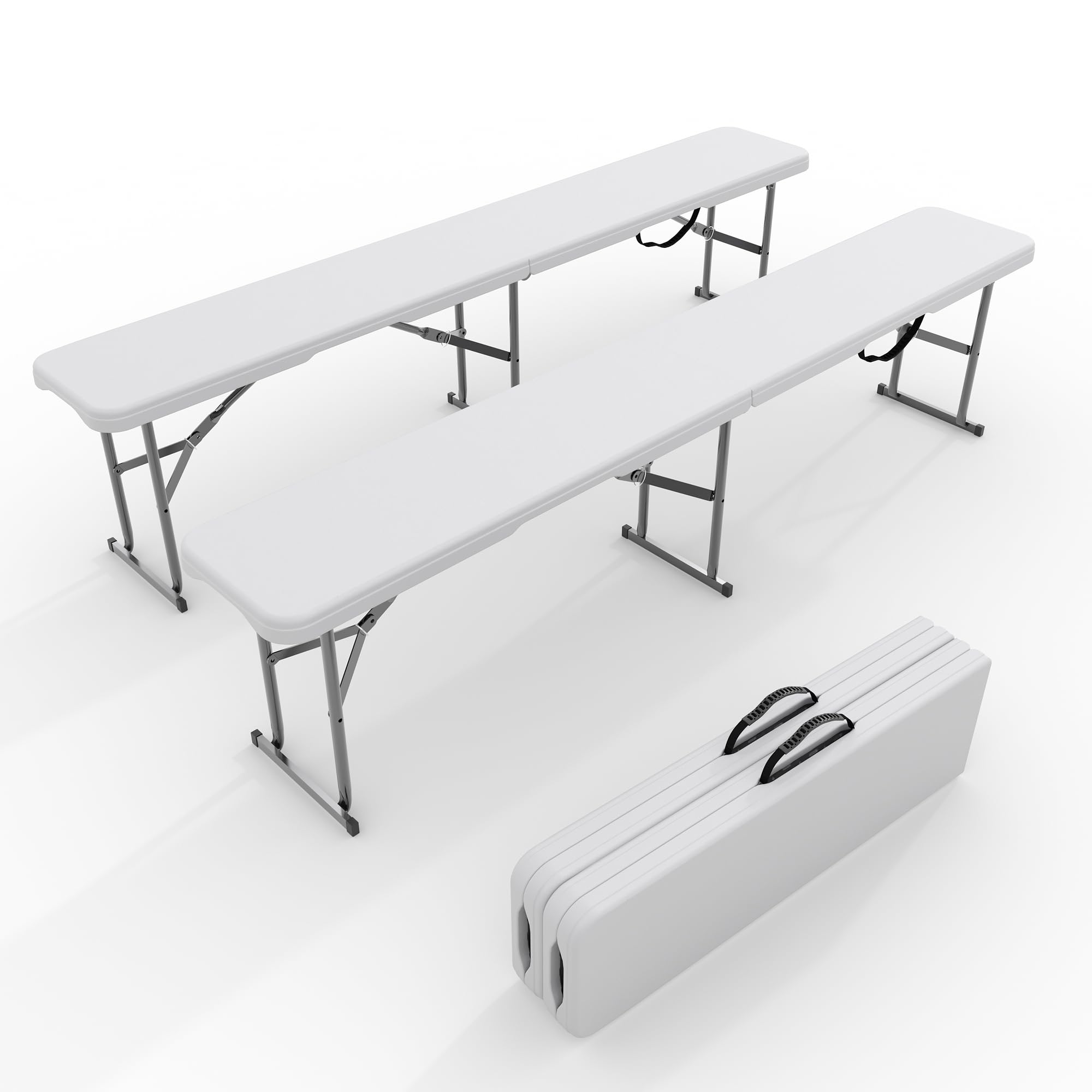 Set di 2 panche pieghevoli da  - Outdoor Furniture Diy recensione e prezzo