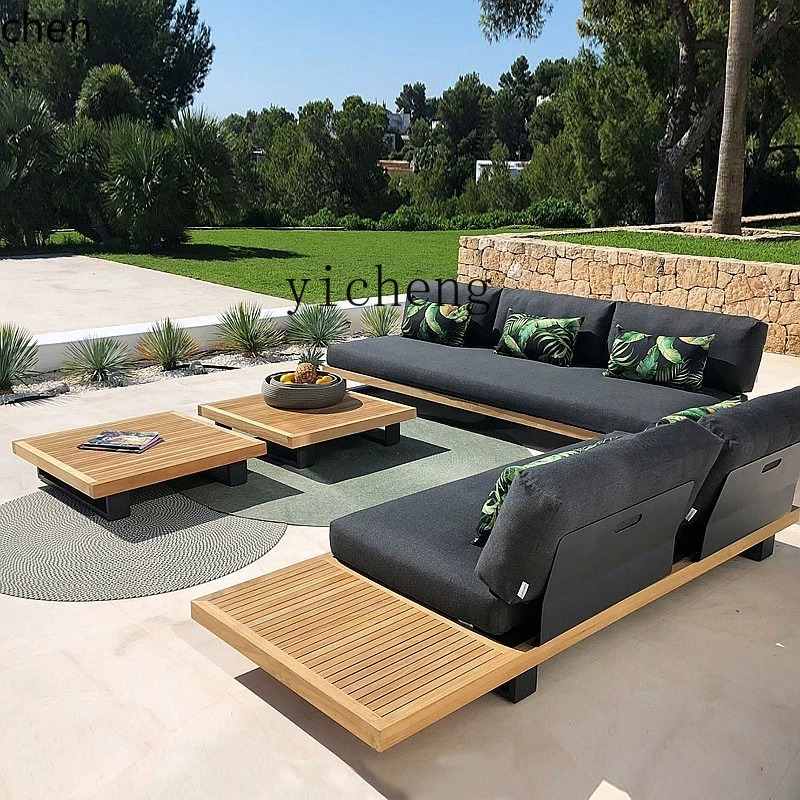 Divano da esterno HYS in teak, - Outdoor Furniture Hotel recensione e prezzo